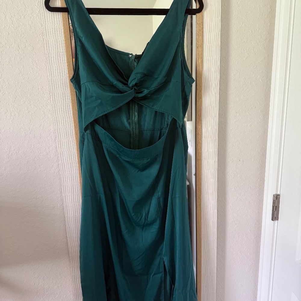 Forest green dress